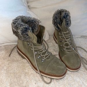 SAM EDELMAN COMBAT FUR BOOT